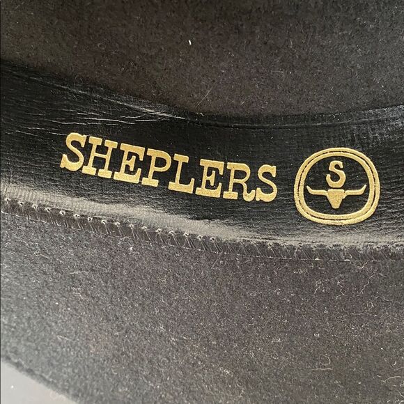 Shepler’s Black Wool Western Little Joe Hat Faux Leather Band Size S Cowgirl main image 5